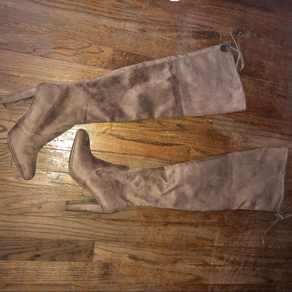 Size 7 taupe Charlotte Russe Boots!